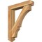 Ekena Millwork Balboa Arts and Crafts Rough Sawn Bracket w/ Offset Brace, Western Red Cedar, 6"W x 30"D x 36"H BKT0604X30X36BOA03RWR - alternate 1